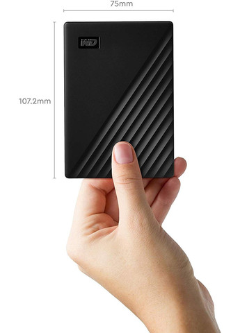 Внешний жесткий диск 2.5" USB 5.0TB WD My Passport Black (WDBPKJ0050BBKWESN) Western Digital (314748787)