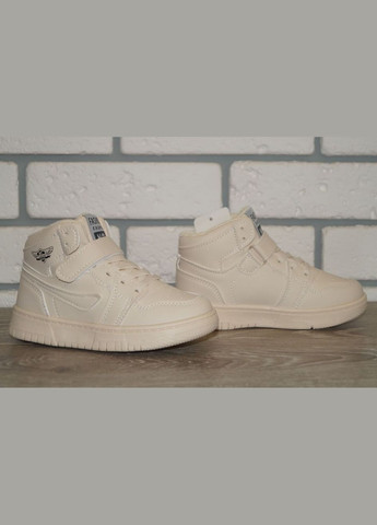 Бежевые повседневные, кэжуал осенние хайтопы демисезонные детские / ботинки демисезонные детские бежевые BBT