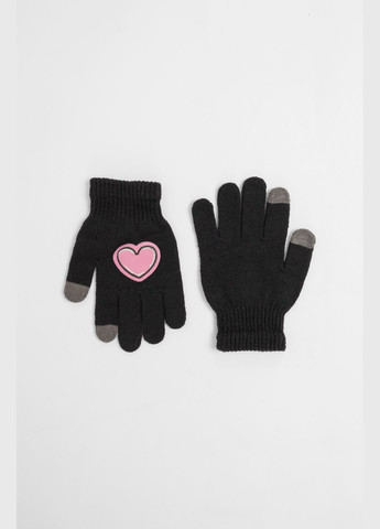 Перчатки для девочки цвет черный ЦБ-00230686 YO! (297136693)