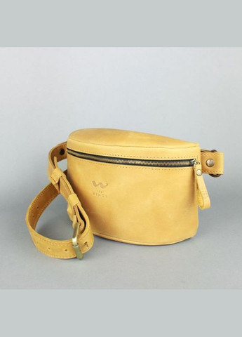 Поясная сумка женская кожаная через плечо желтая The Wings (302007384)