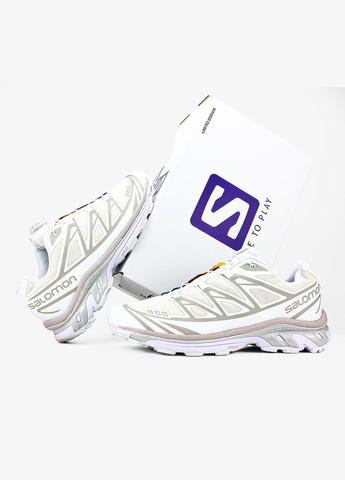 Кроссовки женские и мужские Salomon XT-6 white | Саломон ХТ-6 белые No Brand белые демисезоны (337474170)