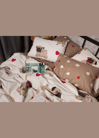 Пододеяльник Бязь Gold Люкс Двуспальный 175 x 210 см (MS-870000407) Moon&Star Bulldog Love (303576373)