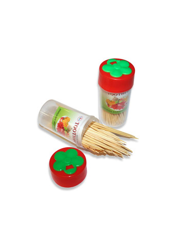 Зубочистки бамбукові двосторонні Ромашка 12 коробочок/≈1400шт FROM FACTORY ZBR (335397599)