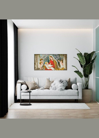 Набір алмазної мозаїки 40х70 Ікона Діва Марія з Ісусом в яблуневому саду SS803 ColorArt (299772618)