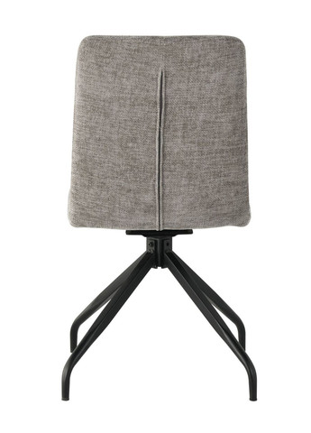 Стілець кухонний DAMIR з поворотним механізмом на 180° Чорний каркас/Сірий тканина Intarsio (372178920)