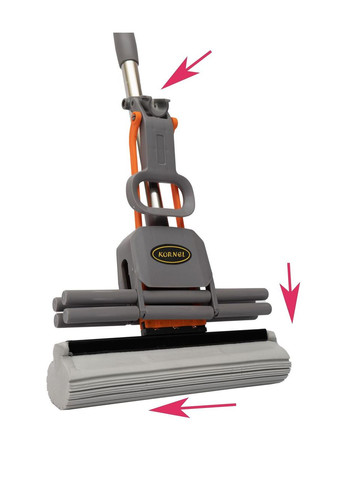 Швабра з віджимом роликова телескопічна 27см.""( швидка заміна насадки ) Kornel (294983605)