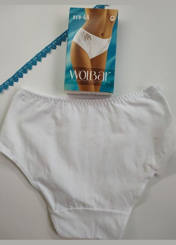 Стильные женские хлопковые с кружевами трусики ecо-ga волбар размер 2ХЛ Wolbar (369612914)