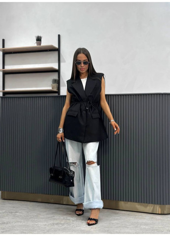 Піджак жилетка жіноча оверсайз No Brand (363295917)