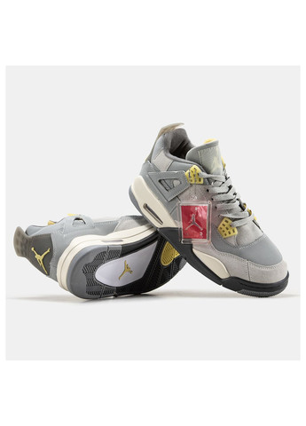 Серые демисезонные кроссовки мужские Nike Air Jordan 4 Craft Photon