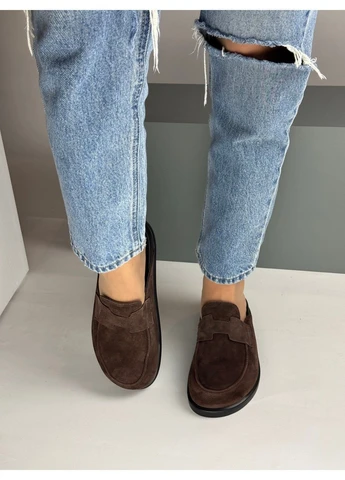 338 Анатомічні Сабо Замшеві Коричневі No Brand (402758316)