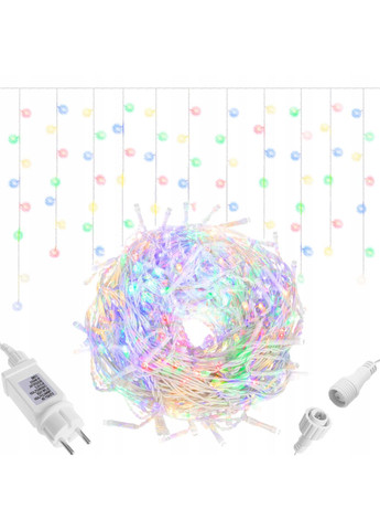 Гірлянда бахрома вулична (зовнішня) 12 м 300 LED CL303 Mix Springos (315781172)