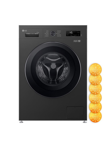Пральна машина, фронтальна, 6.5 кг, A+++, антрацит LG (329997368)