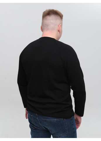 Мужской лонгслив черный прямой Wise Пряма (367582990)