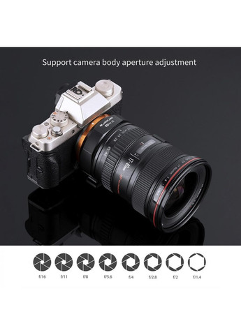Адаптер EF-FX AF для Canon EF, EF-S на байонет FujiFilm FX (Canon EF-Fuji FX) - автофокусный K&F Concept (369726221)