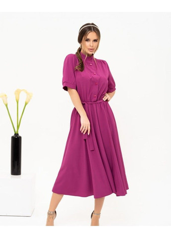 Фиолетовое повседневный платье 13909 3xl фиолетовый ISSA PLUS