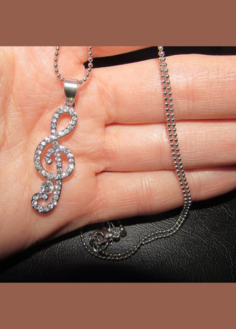 Ювелірна підвіска на ланцюзі скрипковий ключ, 10-476 Fashion Jewelry (338431175)