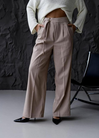 Брюки жіночі стильні висока посадка Україна осінь 2025 No Brand (365437382)