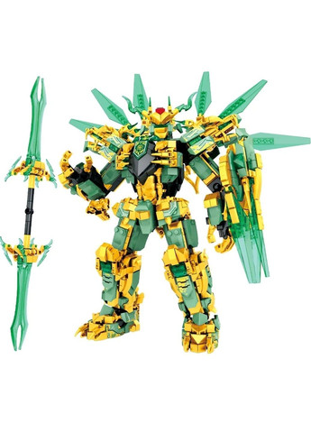 Конструктор набор трансформер золотой робот дракон титан ниндзяго Ninjago 1618 деталей 2в1 в коробке No Brand (364956623)