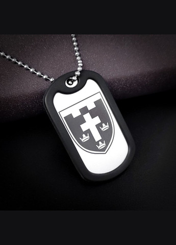 Жетон ЗСУ з нержавіючої сталі з ланцюжком. Жетон для НГУ - 2 Галицька бригада No Brand (300369512)