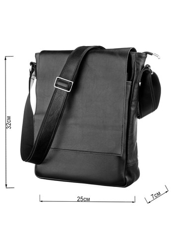 Сумка 11079 кожаная Черная Shvigel (329148809)