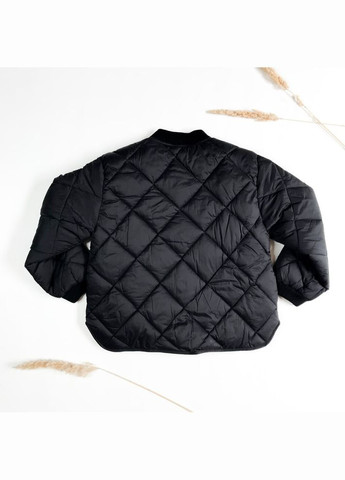 Чорна демісезонна куртка 116 см чорний артикул л496 Zara