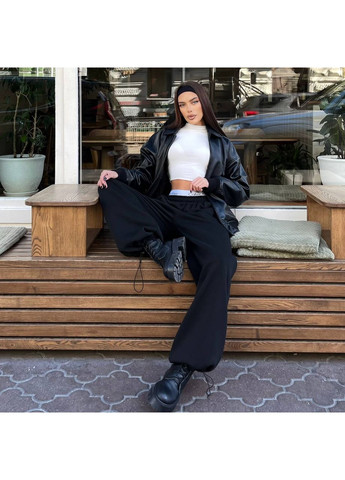 Штани палаццо з лого-резинкою — ЗАМІР В ОПИСІ GD/GL Модний простір (370146896)