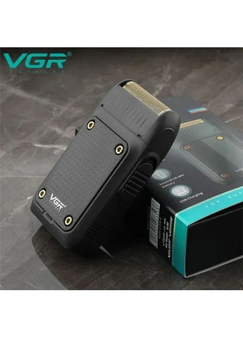 Електробритва V-353 (чорна) сіткова з тримером | Водонепроникна (IPX7), акумуляторна, для сухого та вологого гоління VGR (364233630)