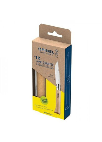 Нож кухонный Inox Natural №12 Serrated нержавеющая сталь (002441) Opinel (363132398)