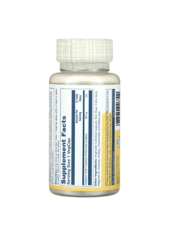 Potassium 99mg - 100 vcaps Solaray (365754626)