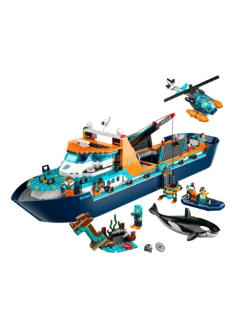 Конструктор City Арктический исследовательский корабль 815 деталей (m98953) Lego City Арктичний дослідницький корабель 815 деталей (375806156)