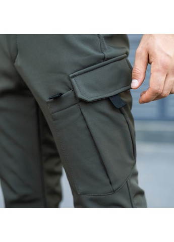 Хаки демисезонные карго брюки Pobedov