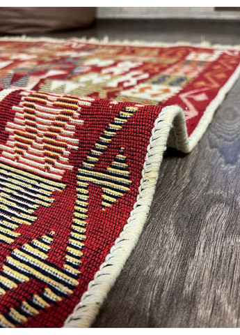 Бавовняний плетений двосторонній килим Shana Zeytin kırmızı 120Х180 см. Кілім, екокилимок. Туреччина No Brand (366376736)