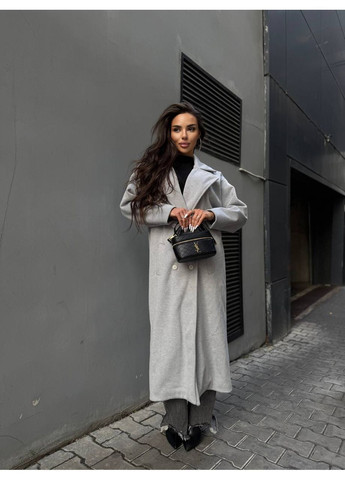 Серое Стильное пальто💎 Luna