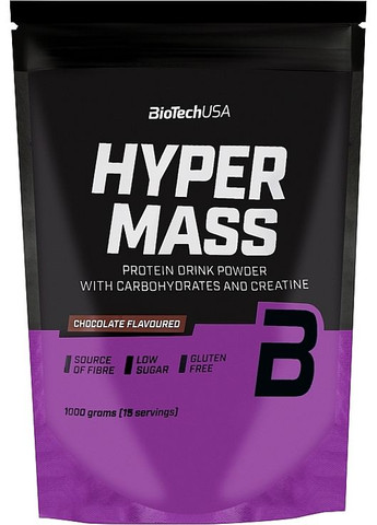 Гейнер со вкусом шоколада Hyper Mass Chocolate 5000*6800g (1531343-42165950) Biotechusa (368639707)