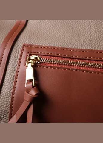 Сумка женская через плечо кожаная 22304 Бежевая Vintage (302008804)