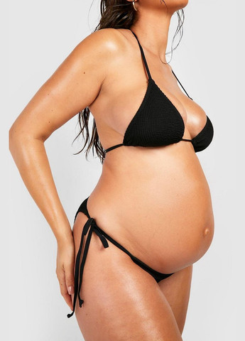 Чорний літній купальник для вагітних Boohoo