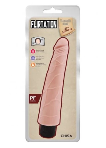 Вібромасажер із кібершкіри реалістичний Tskin ReaL Flirtation, тілесний Chisa (305075457)