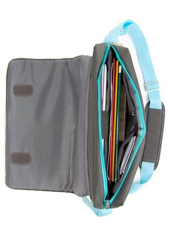 Сумка для ноутбука 15,6 дюймів Messenger сіра No Brand (361156729)