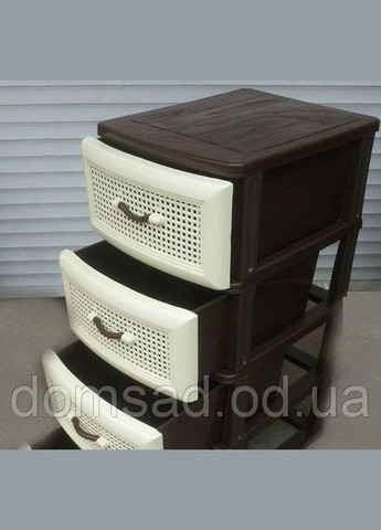 Пластиковый комод Фаворит. 4 ящика. 92х40х50. 4 отделения. F4 (345122476)