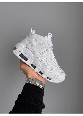 Белые демисезонные кроссовки мужские nike air more uptempo white | найк аир мор уптемпо белые No Brand
