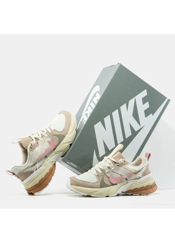 Кросівки жіночі Nike V2K Runtekk Beige Pink | Найк В2К Рантекк бежеві No Brand бежеві демісезони (365704741)