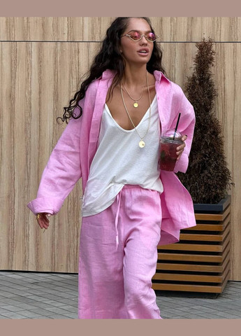 Костюм з льону з штанами та сорочкою Adelante (336889961)