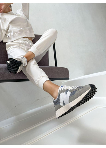 Серые демисезонные кроссовки мужские new balance 327 grey white нью беланс 327 No Brand