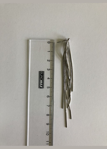 Довгі сережки цвяшки з ланцюжками (12-135) No Brand (314931234)