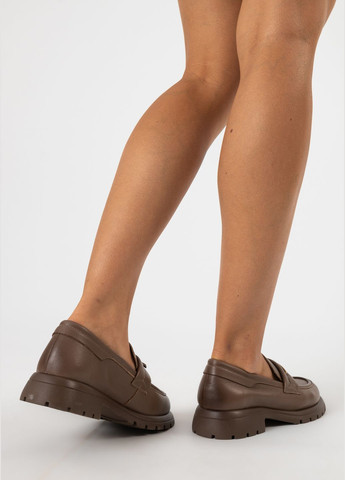 Vensi Женские Лоферы (2564ТА) коричневый з натуральная кожа, — (328915722)