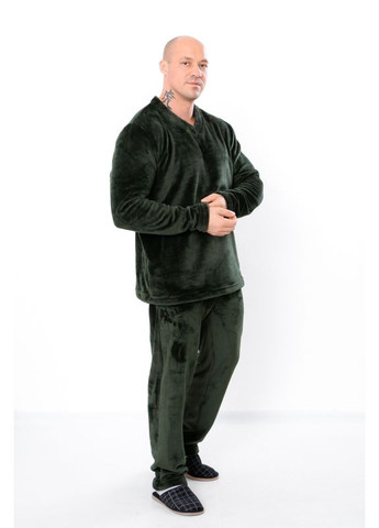 Махрова піжама чоловіча (кофта та штани) однотонна (p-8627) Носи своє (316647686)