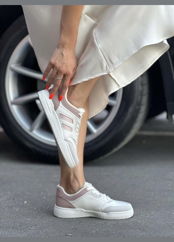 Цветные кроссовки женские демисезонные белые экокожа весна лето осень спортивные No Brand