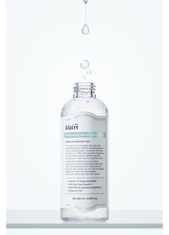 Тонер-эссенция с витамином C Freshly Juiced Vitamin Essence Toner 180 мл dear, Klairs (369544117)