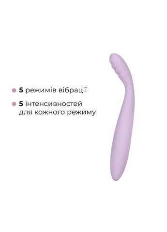 Тонкий смарт-вибратор точки G Cici 2 Lilac, подогрев до 38 °C - CherryLove Svakom (332209762)
