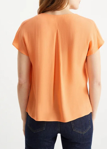 Оранжевая летняя блузка C&A
